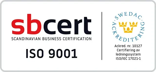ISO 9001:2015 -laatusertifikaatti